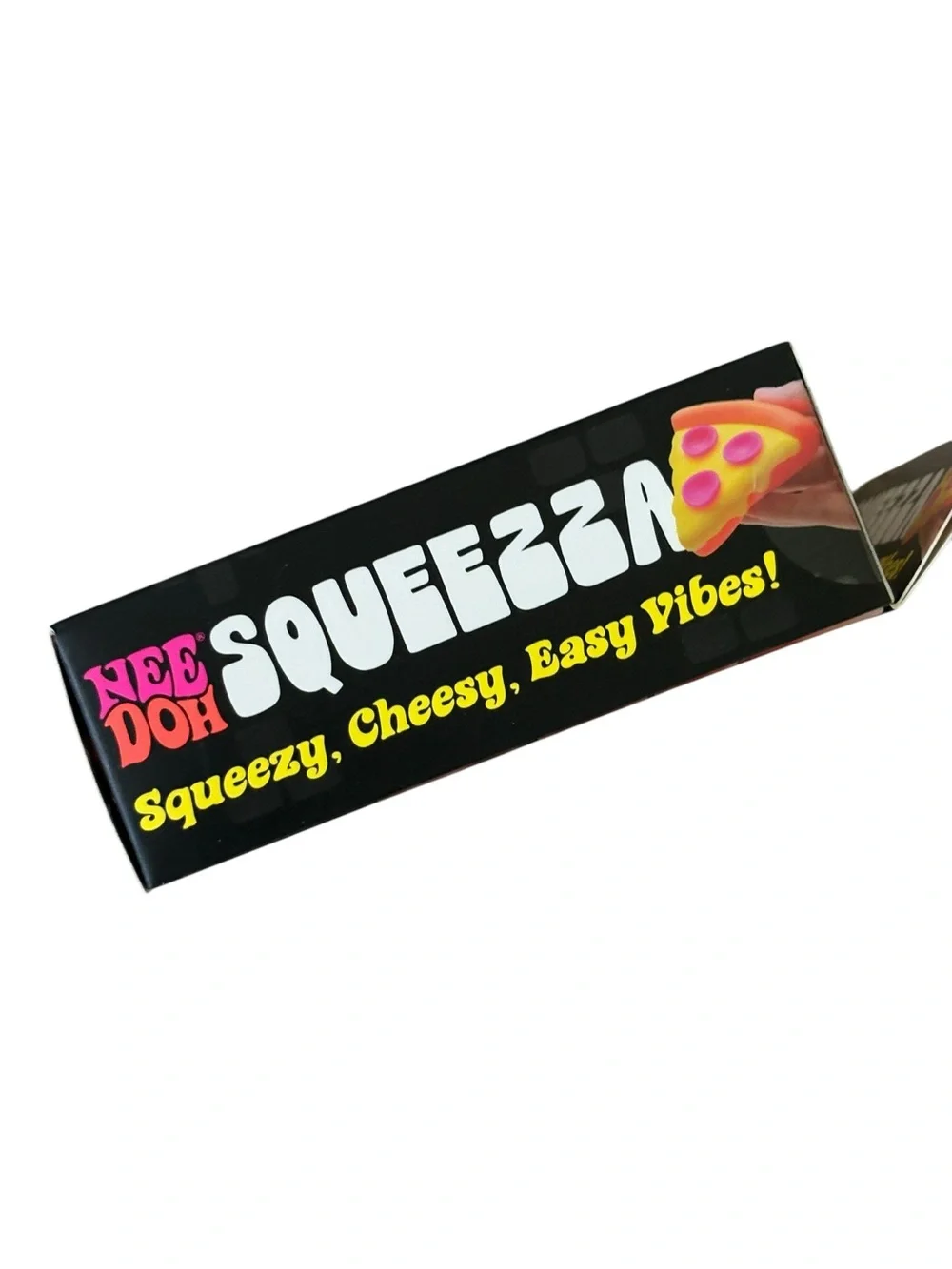 Needoh NEW Pizza Squeezza Squishy Pink Crust Authentic Fidget NIB